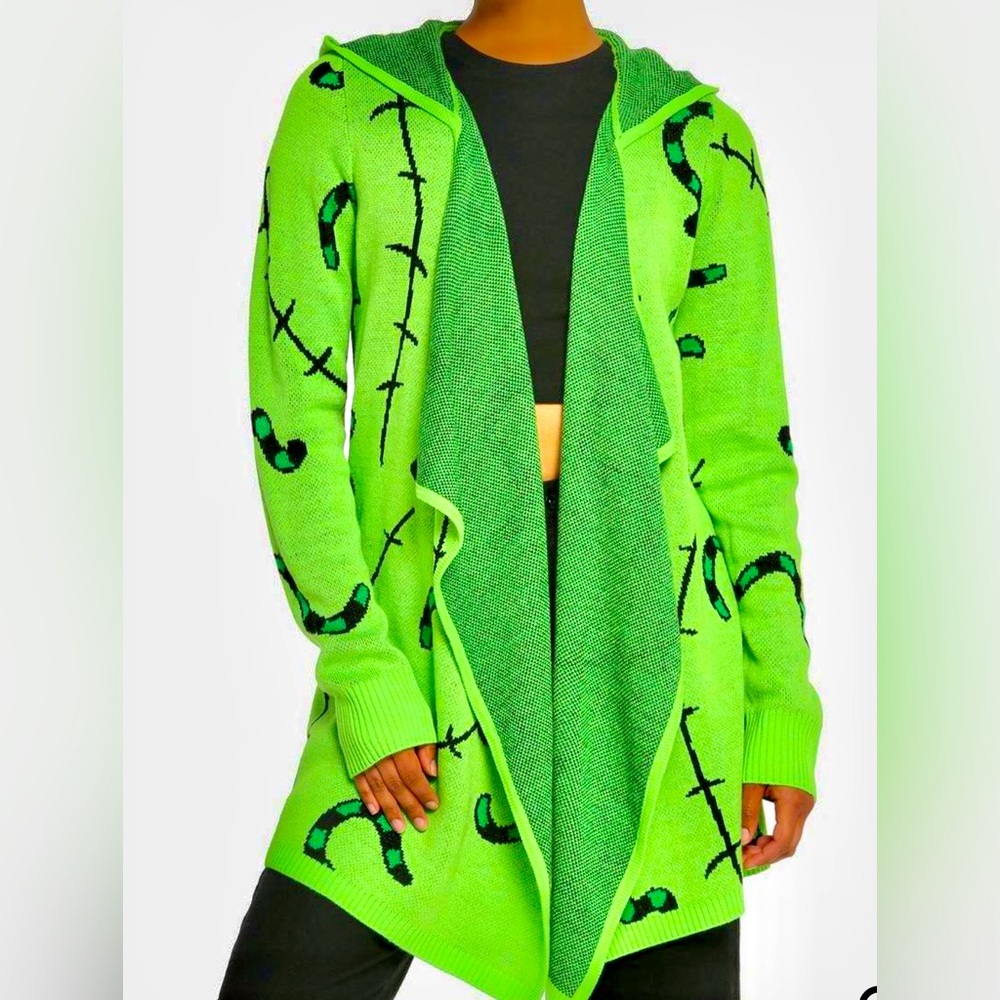 NWT The Nightmare Before Christmas Oogie Boogie Drape Cardigan